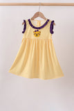 Purple LSU Tiger Applique Dress Aaria Tees