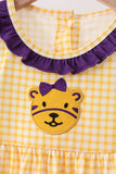 Purple LSU Tiger Applique Dress Aaria Tees