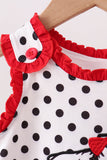 Red Georgia Bulldog Applique Ruffle Bloomer Set Aaria Tees
