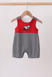 Red Georgia Bulldog Applique Jon Jon Aaria Tees