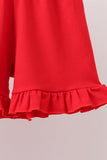 Red Georgia Bulldog Applique Ruffle Set Aaria Tees