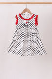 Red Georgia Bulldog Applique Dress Aaria Tees