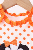 Orange Tennessee Dog Appliqué Bloomer Set Aaria Tees