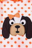 Orange Tennessee Dog Appliqué Bloomer Set Aaria Tees