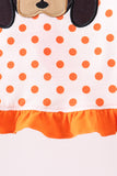 Orange Tennessee Dog Appliqué Bloomer Set Aaria Tees