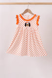 Orange Tennessee Dog Appliqué Dress Aaria Tees