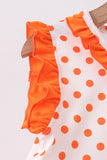 Orange Tennessee Dog Appliqué Dress Aaria Tees