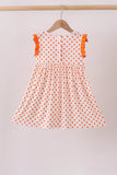 Orange Tennessee Dog Appliqué Dress Aaria Tees