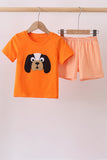 Orange Tennessee Dog Appliqué Set Aaria Tees