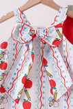 Red Apple Pencil Ruffle Set Aaria Tees