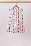 Red Apple Pencil Dress Aaria Tees
