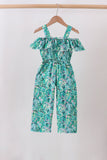 Green Lily Floral Jumpsuit Aaria Tees
