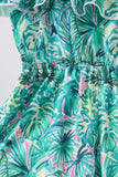 Green Lily Floral Jumpsuit Aaria Tees