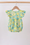 Yellow Lily Floral Bubble Aaria Tees