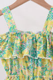 Yellow Lily Floral Jumpsuit Aaria Tees