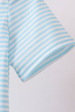 Blue Apple Pencil Embroidered Set Aaria Tees