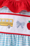 Blue Apple Pencil Embroidered Set Aaria Tees