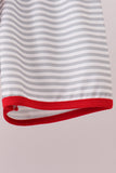 Red Toolbox Embroidery stripe Set Aaria Tees