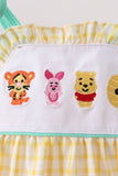Mustard Honey Bear Embroidered Bubble Aaria Tees