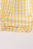 Mustard Honey Bear Embroidered Bubble Aaria Tees
