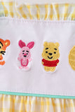 Mustard Honey Bear Embroidered Bloomer set Aaria Tees