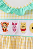 Mustard Honey Bear Embroidered Set Aaria Tees