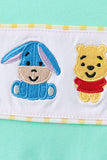 Mustard Honey Bear Embroidered Short Set Aaria Tees