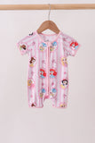 Pink Princess Bamboo Romper Aaria Tees