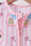 Pink Princess Bamboo Romper Aaria Tees