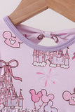 Purple Castle bamboo Ruffle Bubble Aaria Tees