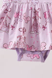 Purple Castle bamboo Ruffle Bubble Aaria Tees