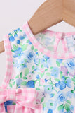 Blue Floral Bloomer Set Aaria Tees