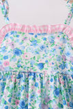 Blue Floral Set Aaria Tees