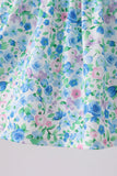 Blue Floral Set Aaria Tees