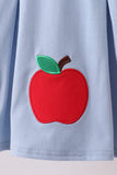 Blue Apple Appliqué Ruffle Set Aaria Tees