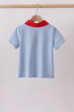 Blue Apple Appliqué Shirt Aaria Tees