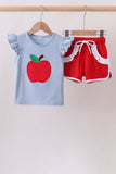 Blue Apple Appliqué Set Aaria Tees