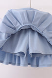Blue Apple Embroidered Skorts Set Aaria Tees