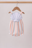 Seashell Stripe Appliqué Bubble Aaria Tees