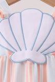 Seashell Stripe Appliqué Bubble Aaria Tees