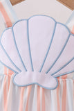 Seashell Stripe Appliqué Bubble Aaria Tees
