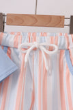 Seashell Stripe Embroidered Set Aaria Tees