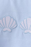 Seashell Stripe Embroidered Set Aaria Tees