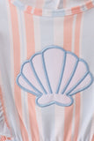 Seashell Stripe Appliqué Jumpsuit Aaria Tees