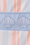 Seashell Stripe Embroidered Jon Jon Aaria Tees