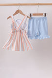 Seashell Stripe Appliqué Set Aaria Tees