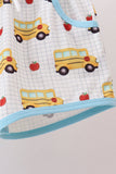 Blue Bus Embroidered Set Aaria Tees