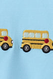Blue Bus Embroidered Set Aaria Tees