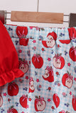 Red School Apple Skorts Set Aaria Tees