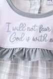 Blue Faith Quote Embroidered Bloomer Set Aaria Tees